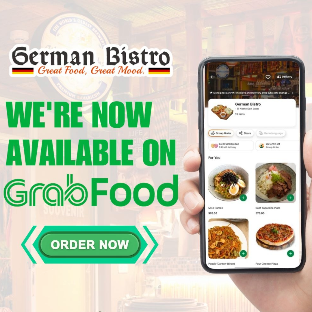 GrabFood ordering available at German Bistro